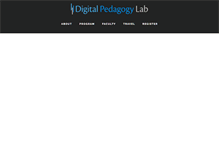 Tablet Screenshot of digitalpedagogylab.com